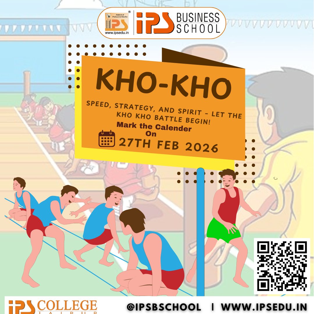 ipsjaipur's tweet image. Speed, strategy, and sharp reflexes — Kho Kho bringing electrifying energy to Sports Week! 🔥🏃‍♂️

#SportsWeek2026 #KhoKho #TeamStrategy #FastAndFearless #CampusChampions #GameSpirit #CollegeSports #EnergyOnField #PlayWithPassion #VictoryVibes