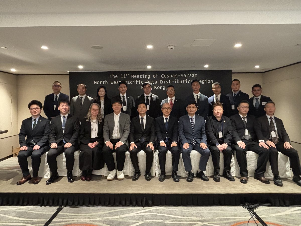 JCG_koho_en's tweet photo. Japan(JCG) chaired the 11th #CospasSarsat Northwest Pacific regional meeting held in Hong Kong, China, from 10-12 February.
Members reaffirmed their commitment to further enhancing relations within the region to ensure no one left behind at sea.
 
 #JCG
 #SAR
 #SearchAndRescue https://t.co/uwSU9Nq4Rl