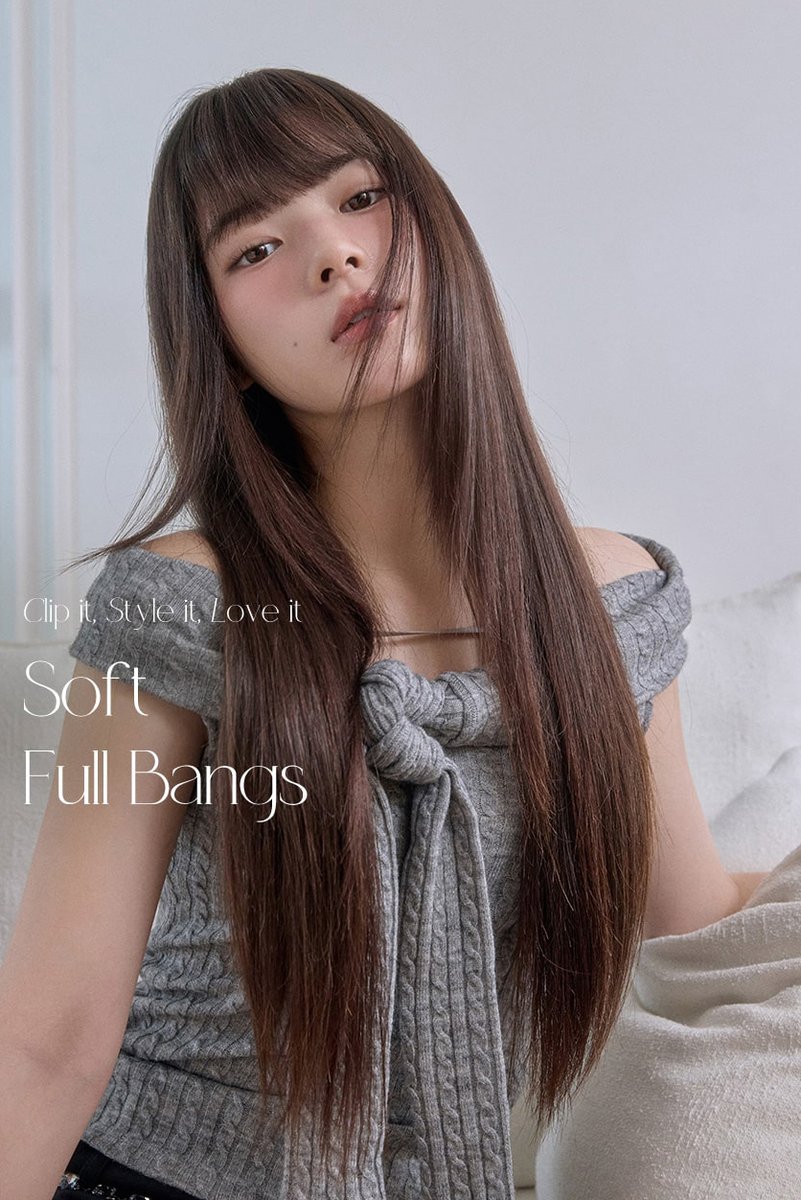 前髪ウィッグ）ソフトフルバング （人毛100%) 前髪を切る前にウィッグ