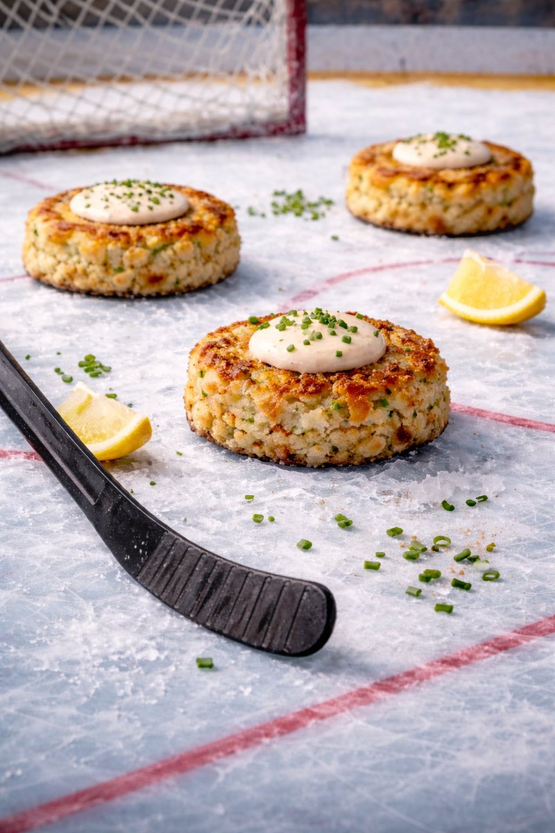 aether_vision's tweet photo. @JimmysSeafood crab cakes make excellent hockey pucks https://t.co/swjgVED8dX
