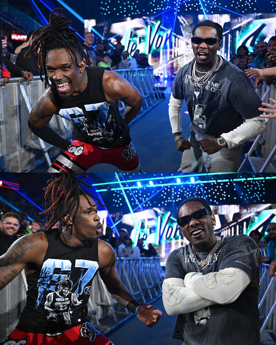 Offset really pulled up to WWE in Atlanta 🤯
