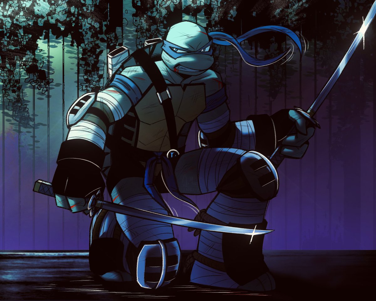 Farewellblogart's tweet image. 🫦 Leonardo 🫦 #tmnt #leonardo