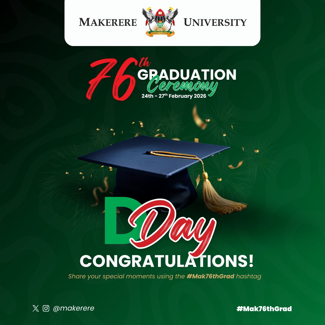 teksportsrcf's tweet photo. Congratulations @Makerere &amp; all #Mak76thGrad Bagole🎉🎉🎉🎉🥳🥳🥳🥳🥳🍾🍾🍾🍾🍾🍾

We congratulate in a special way those of you who chose to journey with us.

May you all win and win greatly 

#KeepItAtTekSports https://t.co/JuqHMg2Mes