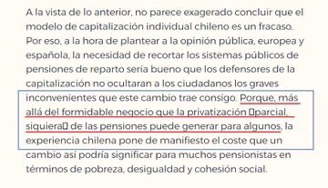 Menos mal que también contamos con sus aportaciones en este artículo, <a href="/CorujoBorja/">Borja Suárez Corujo</a>, en el que habla Vd del formidable negocio (solo para algunos), que suponen los sistemas de capitalización individual, frente a la pobreza y desigualdad que generan.
Su coherencia, ¿dónde quedó?