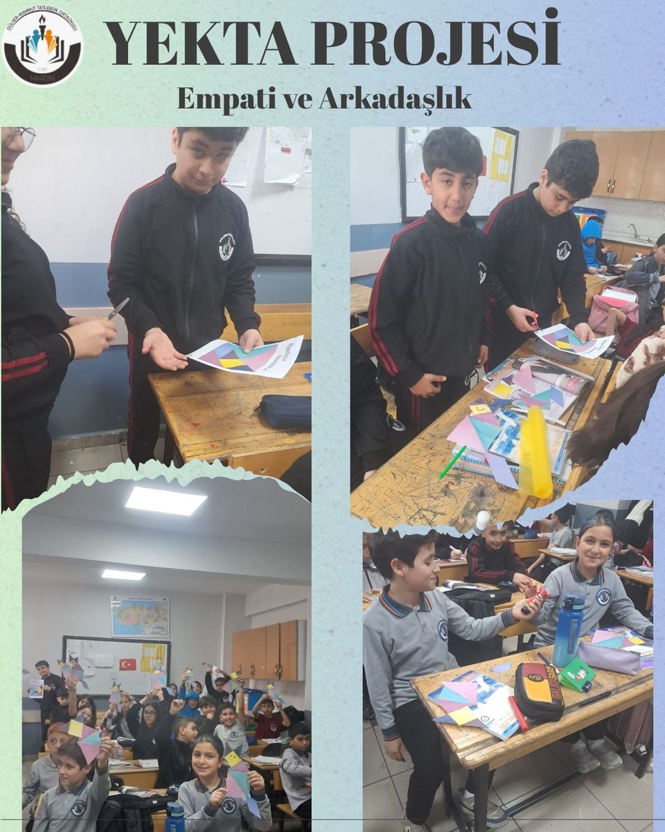 Mardin Artuklu YEKTA PROJESİ kapsamında empati ve arkadaşlık başlığı ele alındı. Öğrencilerin empatik becerileri düzeylerini arttırmak , arkadaşlık ilişkilerini geliştirmek amacıyla gerçekleştirelen etkinlik ile  çocuklarda  olumlu davranış çıktısı  gözlemlendi.