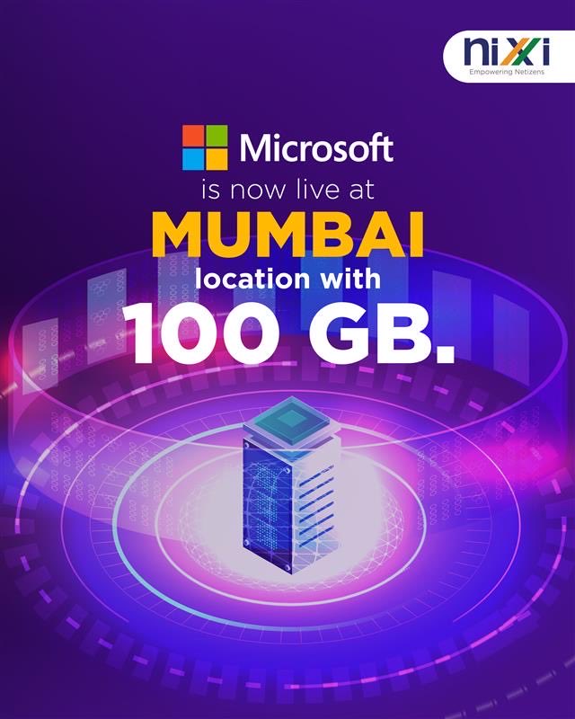 inregistry's tweet photo. Strengthening digital infrastructure, accelerating Indiaโs internet growth. Microsoft is now live at the Mumbai location with 100 GB, enhancing connectivity and reinforcing Indiaโs Internet Exchange ecosystem.
#Microsoft #NIXI #InternetExchange #Mumbai #DigitalIndia https://t.co/leySBgSn14