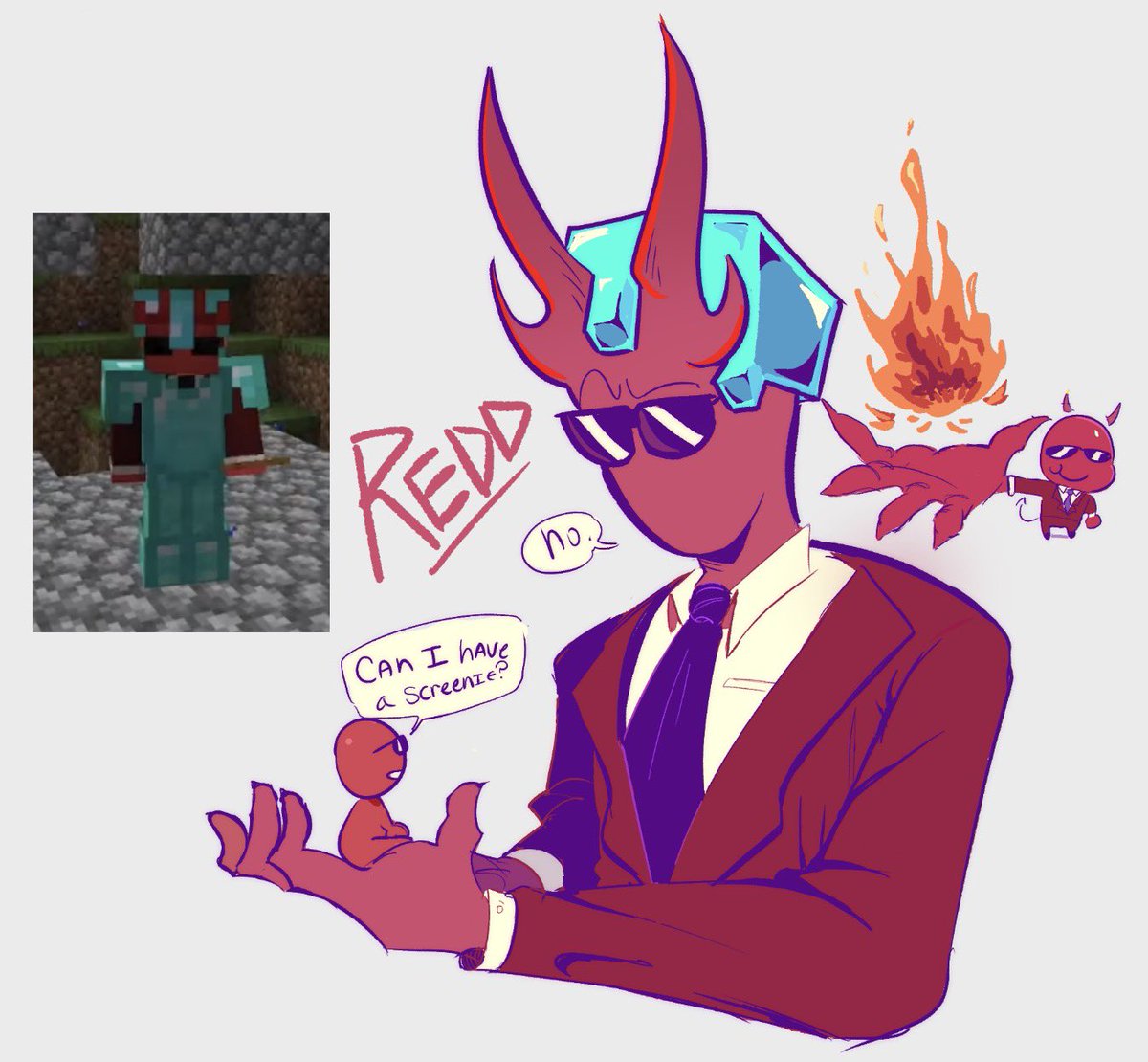It looked like he had horns with the trim in the new vid lol
#reddoonsfanart
