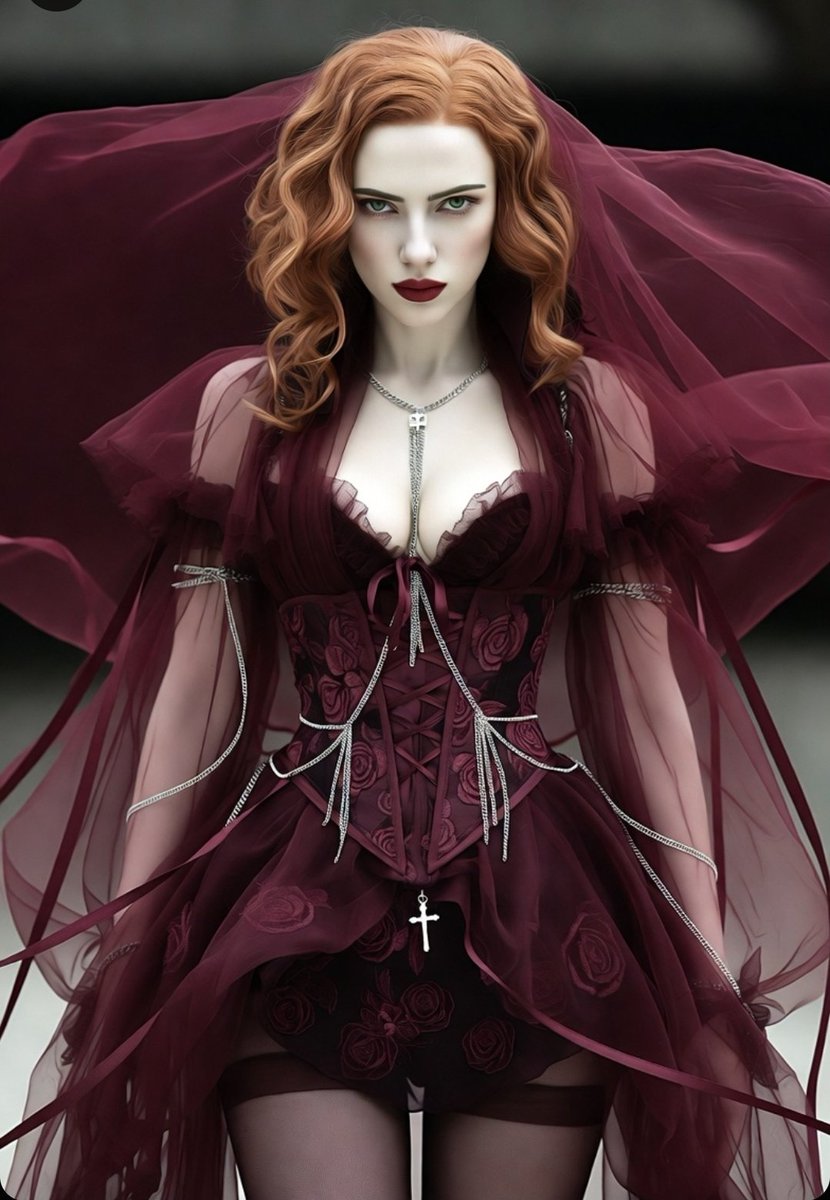 AvengingShrew's tweet photo. Itโs #TormentTuesday.
Veins laced in velvet.
Smile dipped in sin.
Aura โ haunting.
#BlackWidow #NatashaRomanoff #GothicVibes https://t.co/FHLFLQU9PW