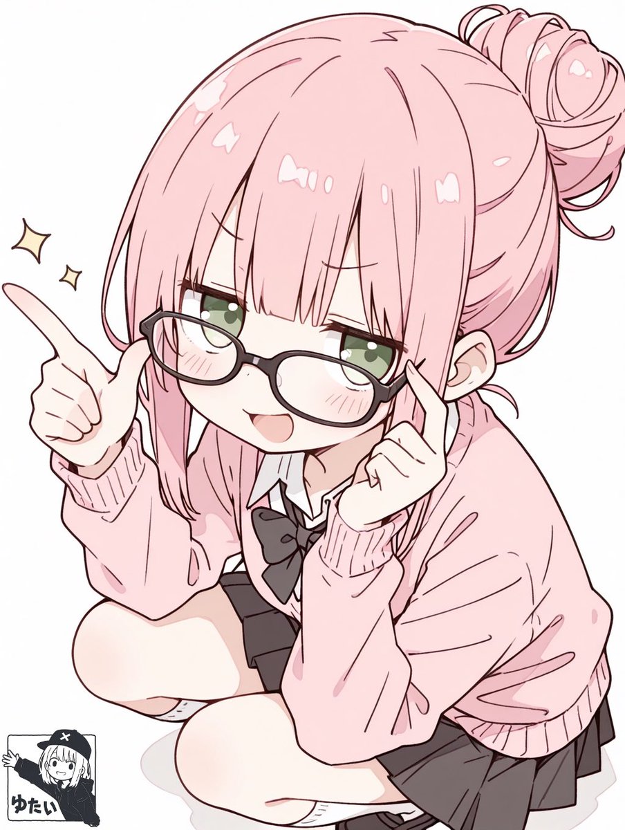 YU_TAI2414's tweet photo. 一つだけ言っておきます☝️
メガネをかけた今の私は通常の3倍…いや5倍は賢いのです。
あと10倍可愛いのです。

#3時の美少女 https://t.co/Gq6zfMeqb6