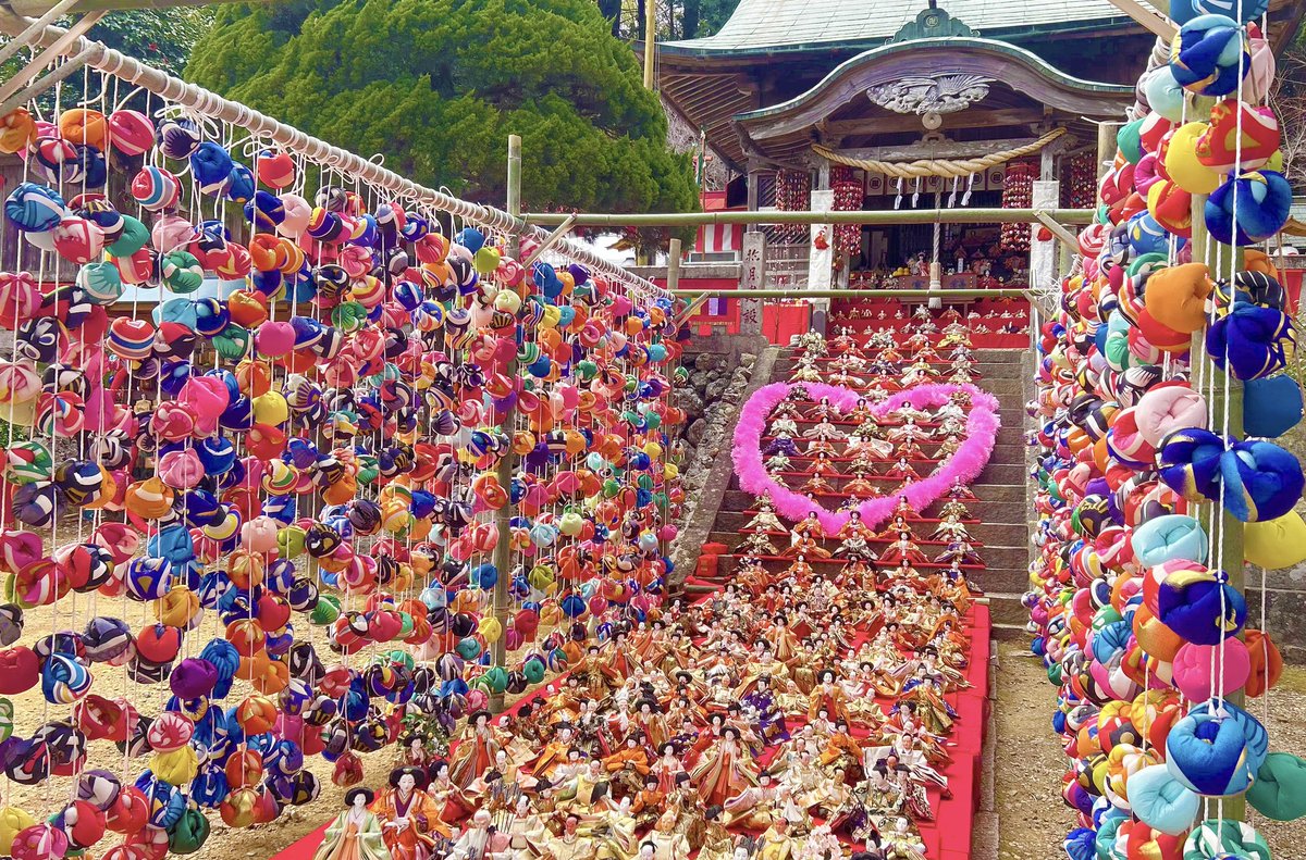 元祖勝浦ビッグひな祭り」で知られる勝浦町🎎 坂本地区の坂本八幡神社