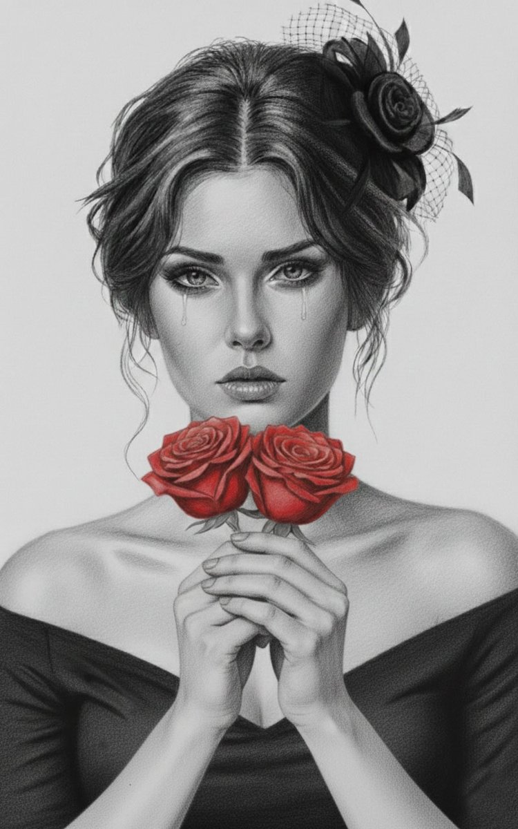 sabaart02's tweet image. Good morning my dear fam and #AEW 
Happy #TEZOSTUESDAY 
This is done with colored pencil and pencil and Photoshop 
Mourning Bloom🌹
ED 7/10
Tezos 7.77
#physical
👇👇👇