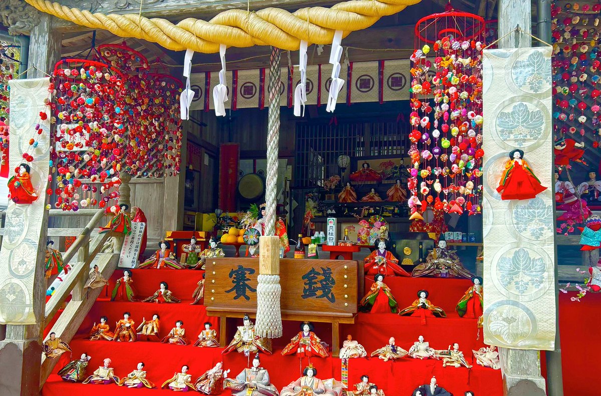 元祖勝浦ビッグひな祭り」で知られる勝浦町🎎 坂本地区の坂本八幡神社
