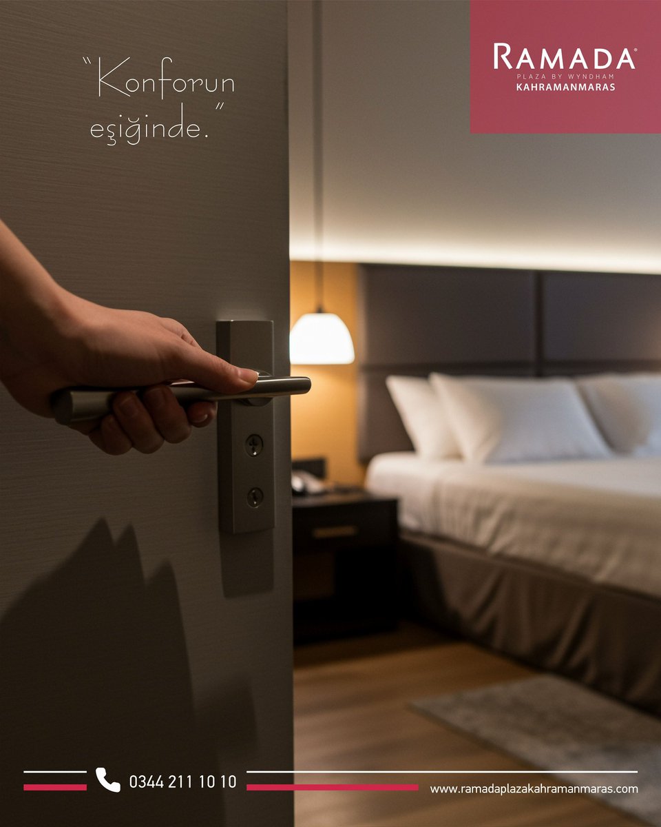 🚪✨ Konforun eşiğinde. ✨
Kapıyı aralayın, huzurla dolu bir deneyime adım atın.
Özenle hazırlanan odamızda rahatlık, sessizlik ve konfor sizi bekliyor.
Bir adım yeter 🤍
☎️ Bilgi ve rezervasyon için: 0344 211 10  10
#KonforunEşiğinde #OtelKonforu #Rahatlık #KeyifliKonaklama