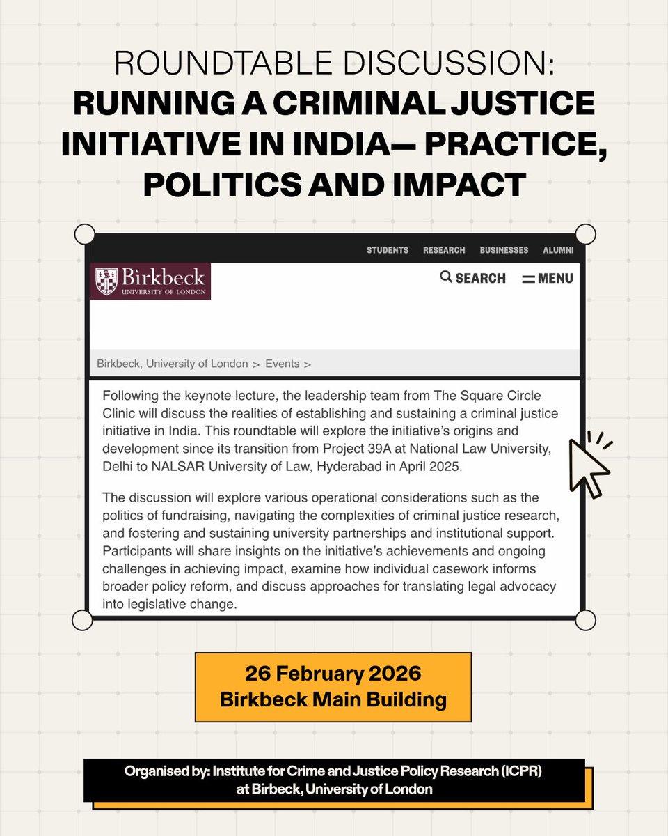 The Square Circle Clinic, NALSAR tweet media