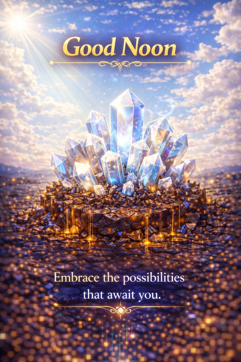 Good Noon 🌞 
What was forged under pressure
now refuses to stay hidden.
Glow louder today. 💎