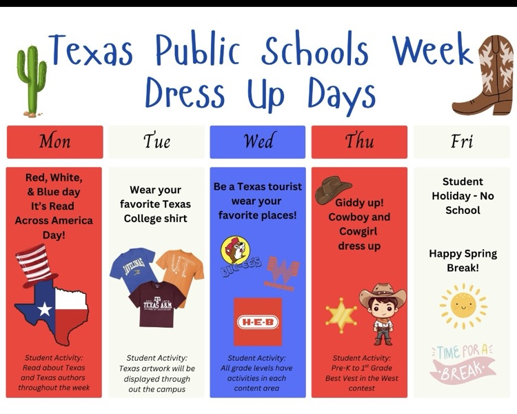 koldacadets's tweet photo. Texas Public Schools Week Dress Up Days https://t.co/tuXAxuIJQ5