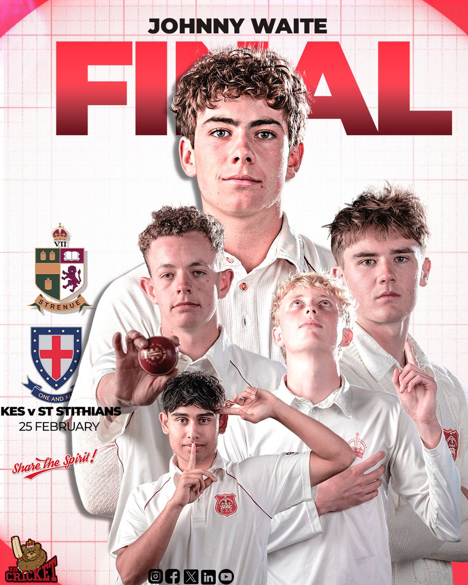 KingEdVIISchool's tweet photo. Johnny Waite T20 Finals – Wednesday, 25 February 2026
Our teams take on St Stithians across three blockbuster matchups.
• 1st XI vs St Stithians – UJ Main Oval
• 2nd XI vs St Stithians – UJ Orban Oval
• U16A vs St Stithians – Wanderers Cricket Club
#redcricket https://t.co/BcGVb4Qqz4