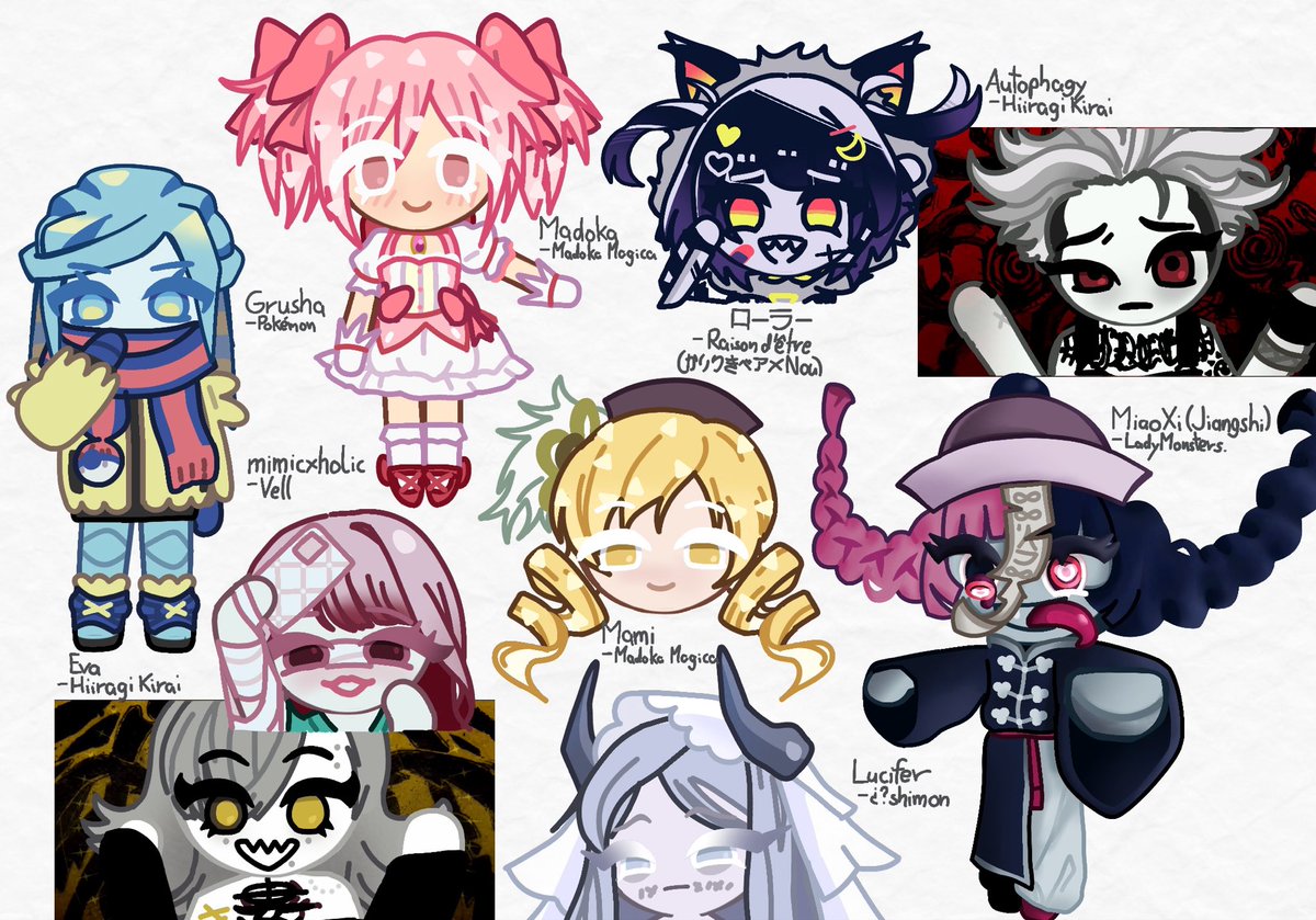 Berry_Cookie2's tweet photo. HIII <3
Here’s some more characters in the Cookie Run style ✨

I tried my best with perspective on the bottom-right Cookie hah

Any suggestions on what other characters I should draw? ♥️
#cookierun #cookierunkingdom #madokamagica #ladymonsters #pokemon #kairikibear #hiiragikirai https://t.co/dP95iLboZt