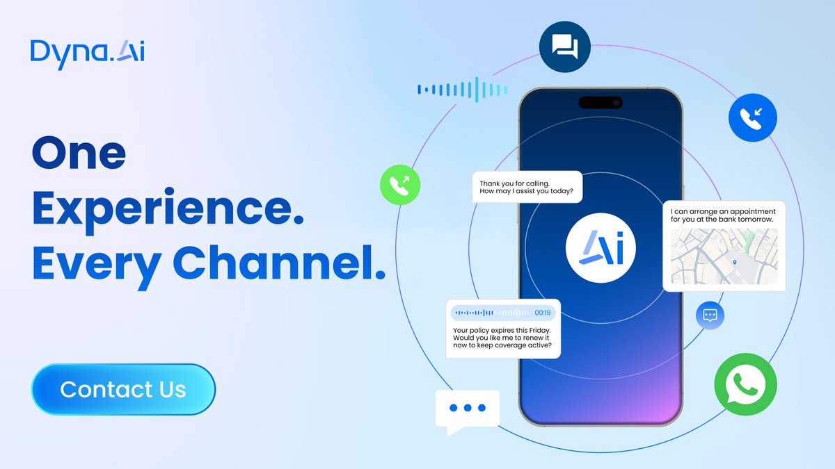 Dyna_AI_'s tweet photo. @Dyna_AI_ unifies every touchpoint into a seamless multichannel experience so customers get clarity, continuity, and real support wherever they start. https://t.co/qM0qhDqf3O