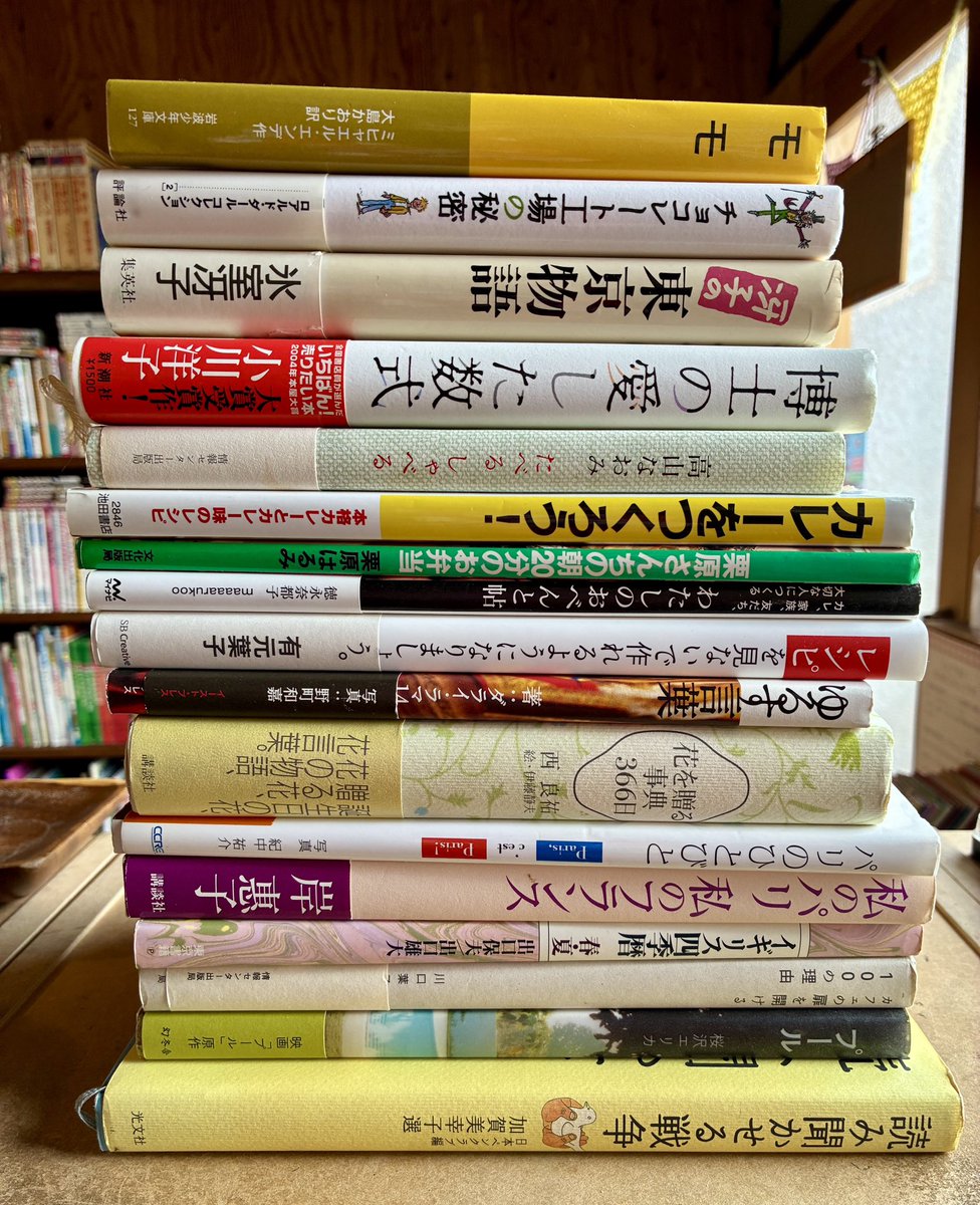 あれやこれやと、本がやって来ております。その一部がこちら。古本屋は