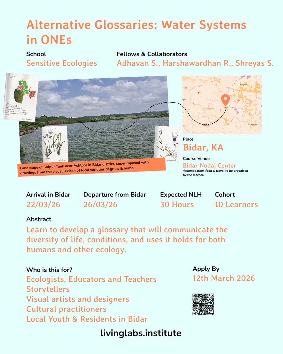 Livinglabs_In's tweet photo. Form links-
Panchayats and Participatory futures-

https://t.co/R2KS7n1Den

Flavors of Memory-

https://t.co/Vmk0l8RQKU

Alternative Glossaries-

https://t.co/zYkQOnet7I

Please write to us at learn@livinglabs.institute for any queries https://t.co/rZvYODQFSF