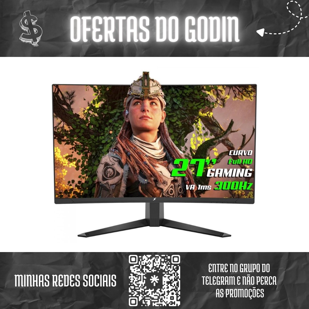 Fe_Godin's tweet image. OFERTA ♥ : Monitor SuperFrame UltraX - 27 Pol - Curvo - FHD - VA - 1ms - 300Hz

💰 Preço: R$ 1.045,58 Avista no PIX 
💳 Preço: Até 12x S/ Juros

🔗 Link: s.shopee.com.br/3Vf3XDITbv

🎯 Entre no meu Grupo: t.me/fegodinpromos

#monitor #superframe #terabyteshop #shopee #ofertas