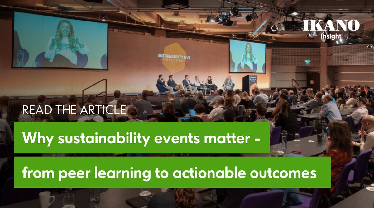 IkanoInsight's tweet photo. It's important to make time for the right conversations.

Events give sustainability leaders a clearer view of what peers are doing, a low-risk space to test ideas, insight into useful technology, and stronger internal alignment.

Read more: https://t.co/ozzCyhBmTr https://t.co/B58loo7oo1
