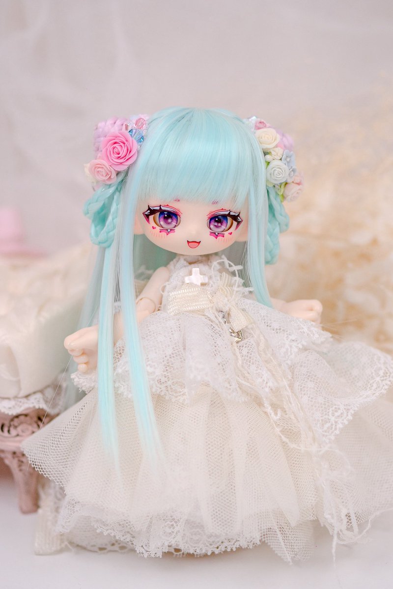 色とりどりの花が咲き誇る 春のカスタムウィッグ💐✨ 二重の三つ編みが