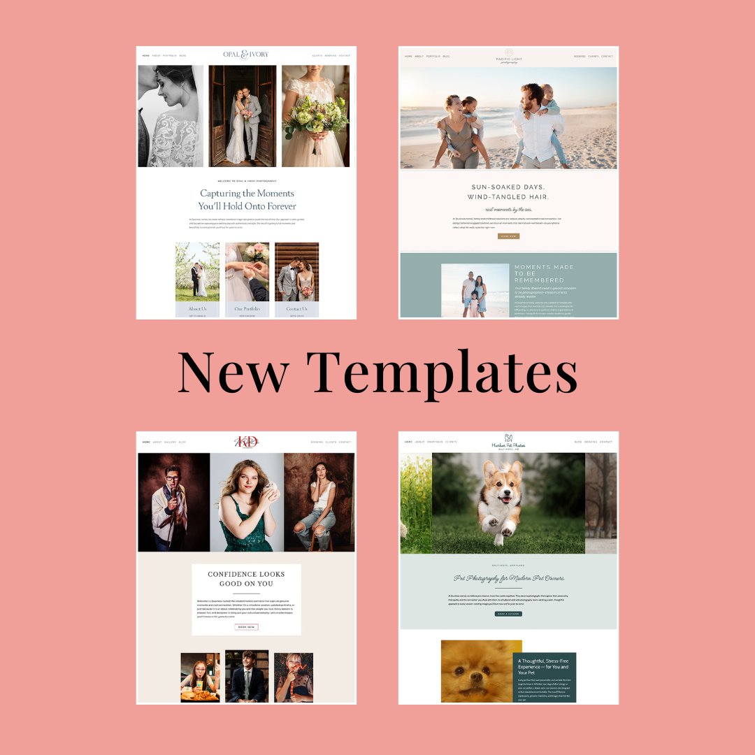 The newest PhotoBiz templates are designed to help photographers turn visitors into booked clients. Explore layout ideas that highlight your work and guide people to take the next step.  blog.photobiz.com