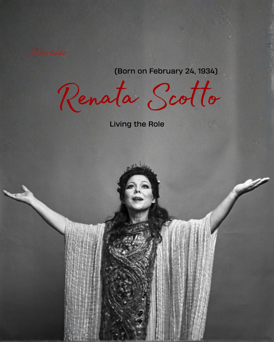 interludeHK's tweet image. Happy Birthday, Renata Scotto! Born 24 February 1934, the legendary Italian soprano captivated the world with her expressive performances in Verdi, Puccini, and bel canto roles. 🎤 

url-shortener.me/E3Z8 

#RenataScotto #OperaLegend #Soprano