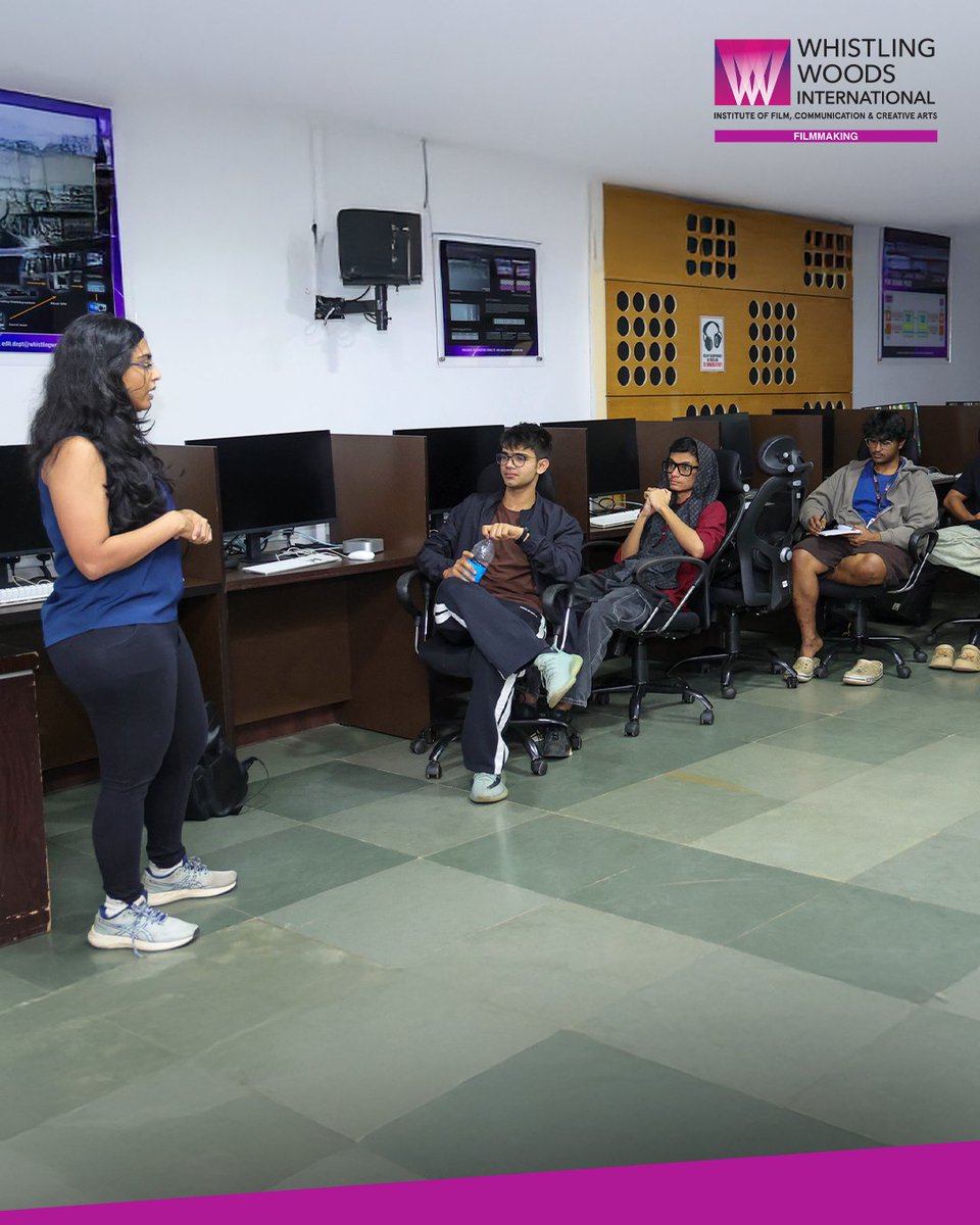 Whistling_Woods's tweet image. It was a privilege to have Ayesha Ninan to deconstruct the creative weight of the edit, alongside Mathew Truesmith, who explored finding authenticity in delivering authentic performances on both stage and screen.

#whistlingwoodsinternational #dowhatyoulove #film #art