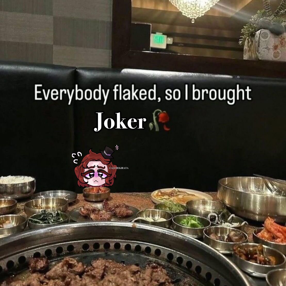 CallMeKirata's tweet photo. Everybody flaked, so I brought Joker🥀

#IdentityV 
#JokerIDV
#WeepingClown https://t.co/1t4F3Z2rol