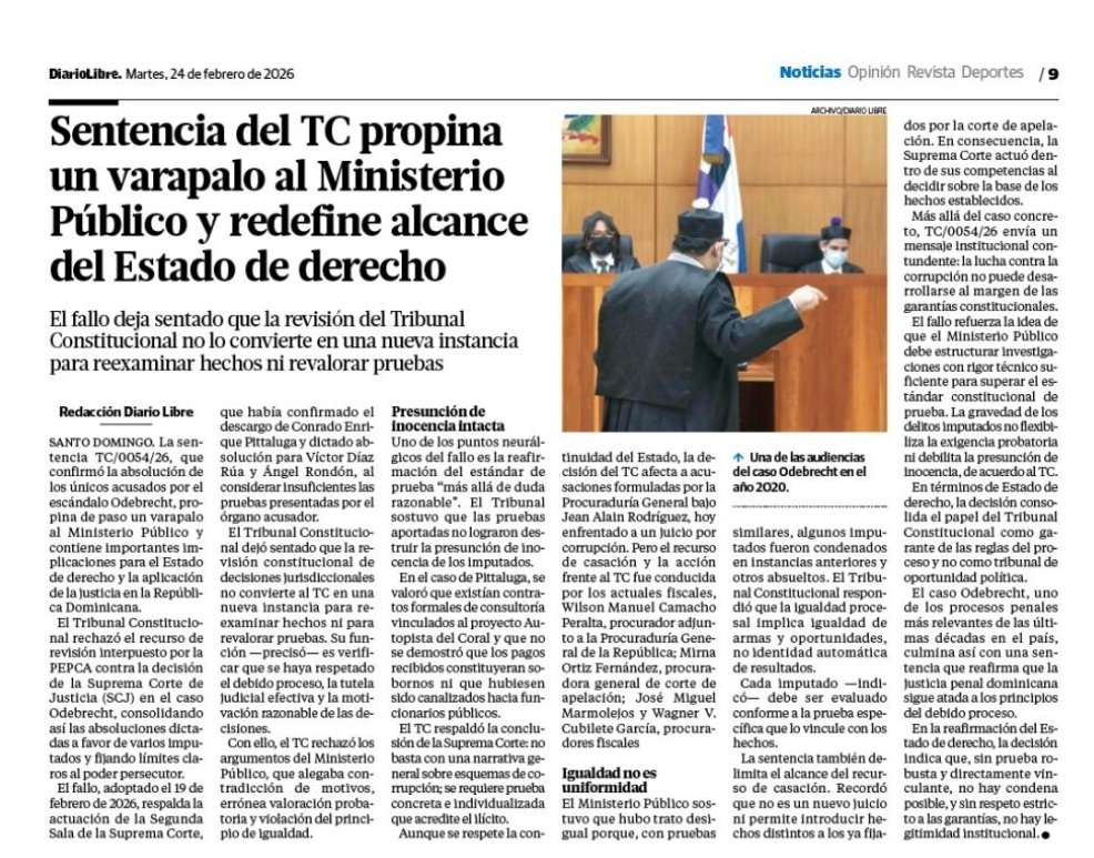 Esta derrota confirma un patrón: cuando el caso se somete al escrutinio estricto del estándar probatorio y de las garantías constitucionales, la narrativa espectacular del Ministerio Público cae abatida.