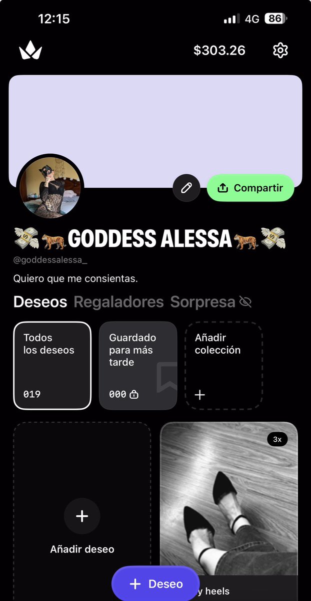 Lo quiero redondeado a 400€, vamos! throne.com/goddessalessa_…