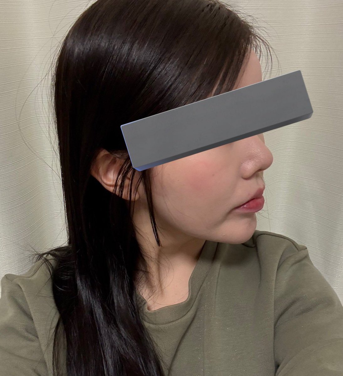 zzzfumin's tweet photo. 無加工(照明なぜか暗くなってしまっててすみません)
斜めから見る角度が特に綺麗になったなと我ながら思う☺️ https://t.co/5mzU5ZZ0Ux