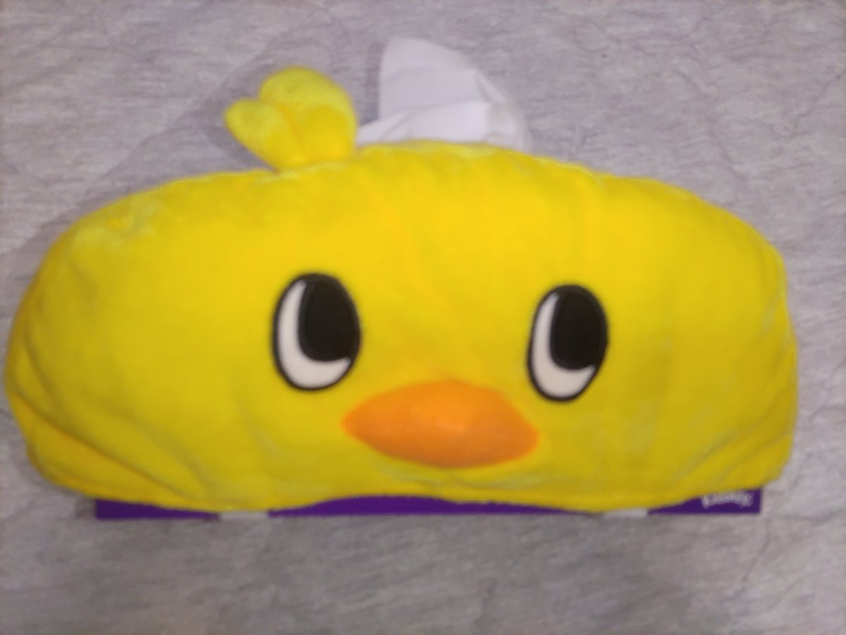 これがチキンラーメンのひよこちゃんティッシュカバーです #小雀とと