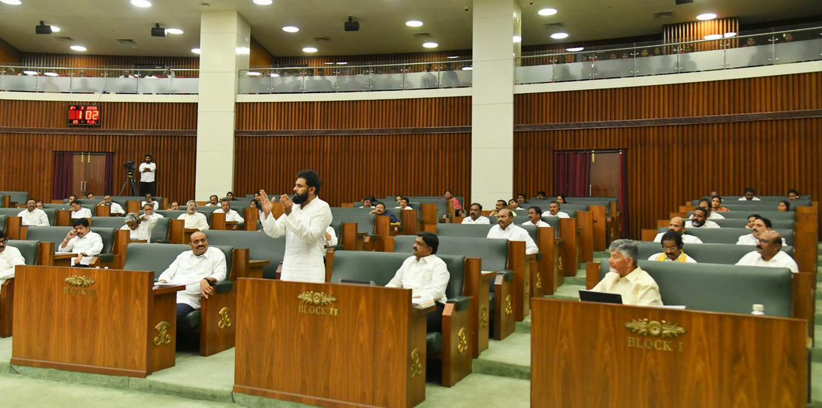 JanaSenaParty's tweet photo. హిందూ ధర్మంపై దాడి జరిగితే ముక్త కంఠంతో ఖండించాలి 

• భాష, కులం, ప్రాంతాలకు అతీతంగా ఖండించకపోతే ఆ పరంపర ఆగదు 

• శ్రీవారి ప్రసాదాన్ని అపవిత్రం చేసేందుకు ప్రణాళికబద్ధంగా కుట్ర చేశారు 

• నెయ్యిలో జంతువుల కొవ్వు కలిసిందని ఎన్.డి.డి.బి. రిపోర్టు చెప్పింది

• నెయ్యిలో నెయ్యే లేదని సిట్ తేల్చింది

• పాల ప్రమేయం లేకుండా నెయ్యి తయారు చేశారు

• అరాచకాల్లోనూ నూతన ఆవిష��కరణలు చేసిన ఘనత గత పాలకులది

• లడ్డూ ప్రసాదంలో కల్తీ నెయ్యి వాడడం అత్యంత తీవ్రమైన నేరం

• గత టీటీడీ బోర్డు, వారిని వెనకేసుకు వస్తున్నవారే ఈ పాపానికి బాధ్యులు

• భగవంతుడి డబ్బు దోచుకునే వారి తరాలు లేచిపోతాయి

• మహా అపచారానికి పాల్పడిన వారికి శిక్ష పడి తీరాలి

• శాసనసభలో తిరుమల లడ్డూ ప్రసాదంలో కల్తీ నెయ్యి అంశంపై జరిగిన చర్చలో ��ాష్ట్ర ఉపముఖ్యమంత్రి శ్రీ @PawanKalyan గారు.

#NoGheeInTTDLaddu #SanatanDharmaRakshaBoard
