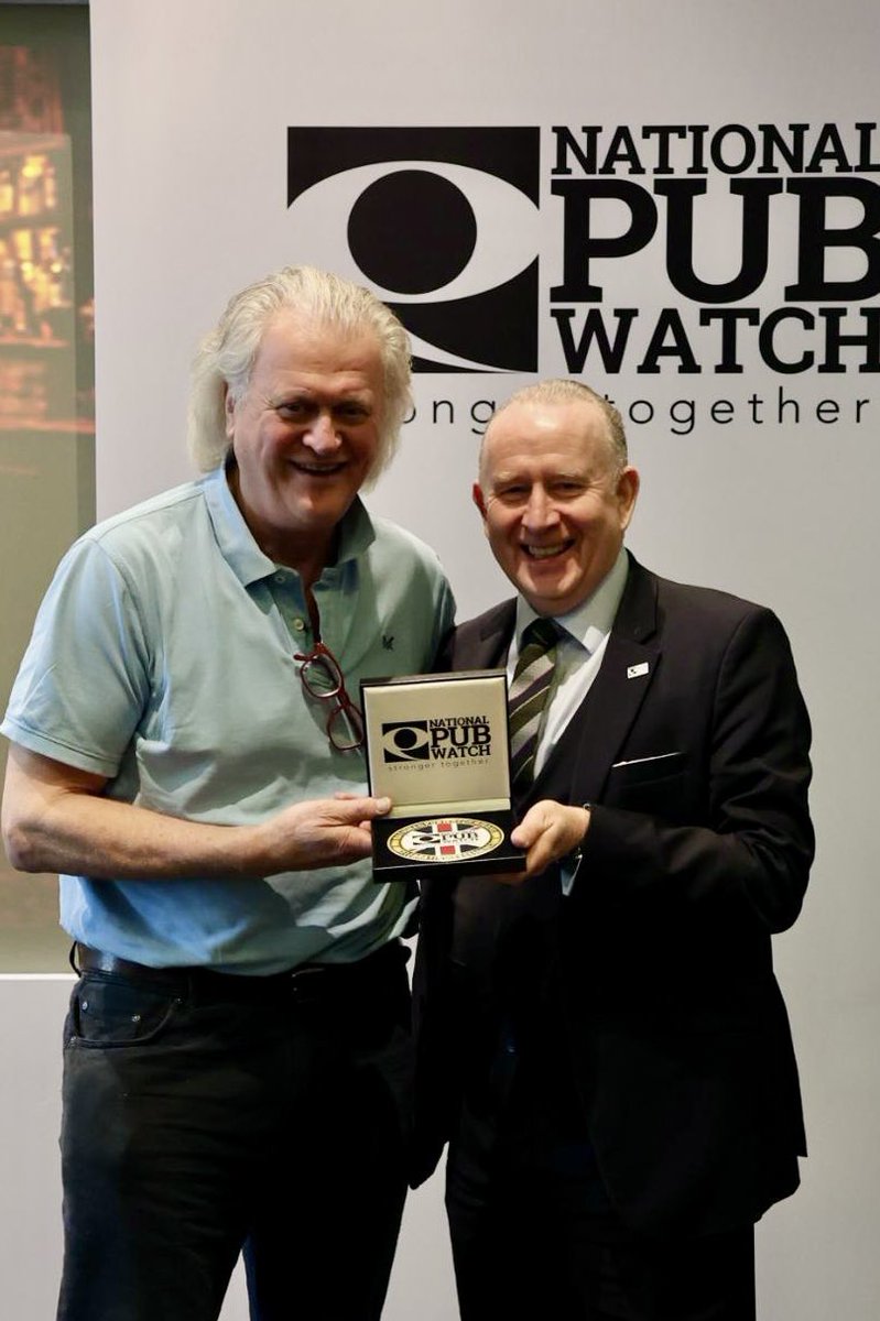 NatPubwatch's tweet photo. A landmark moment at the National Pubwatch Conference 2026 in Liverpool.

Tim Martin, Founder and Chairman of JD Wetherspoon, received the highly prestigious National Pubwatch Award of Merit — recognising significant contribution to the licensed trade 

#NPWConf26 https://t.co/SKfkX999Y8