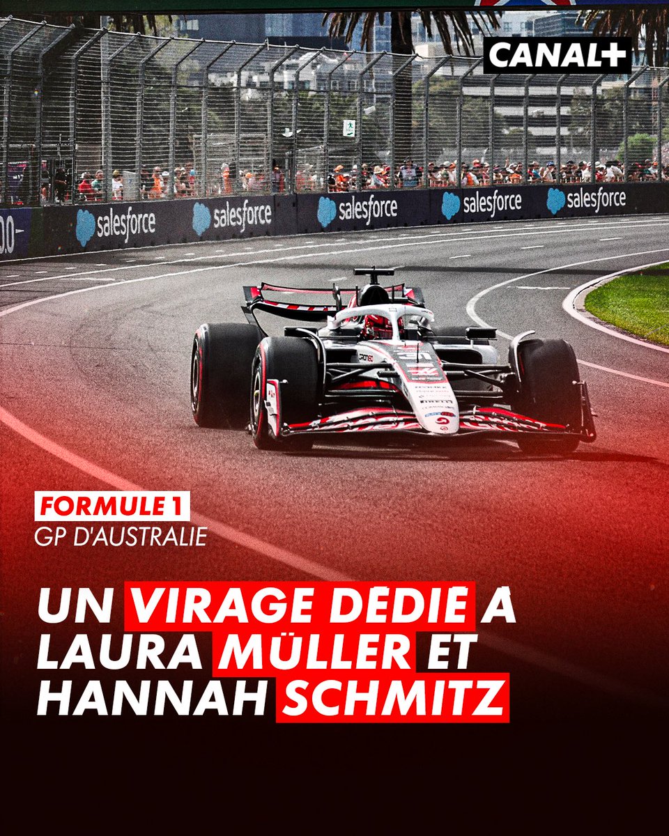 CanalplusF1's tweet photo. Le Grand Prix d'Australie va honorer Hannah Schmitz, stratège de Red Bull, et Laura Müller, ingénieure d'Esteban Ocon, en donnant leur nom au virage 6 ! 🇦🇺
 
L'opération "In Her Corner" vise à mettre en valeur les femmes dans le sport auto 🏁 https://t.co/Di6SIuds48