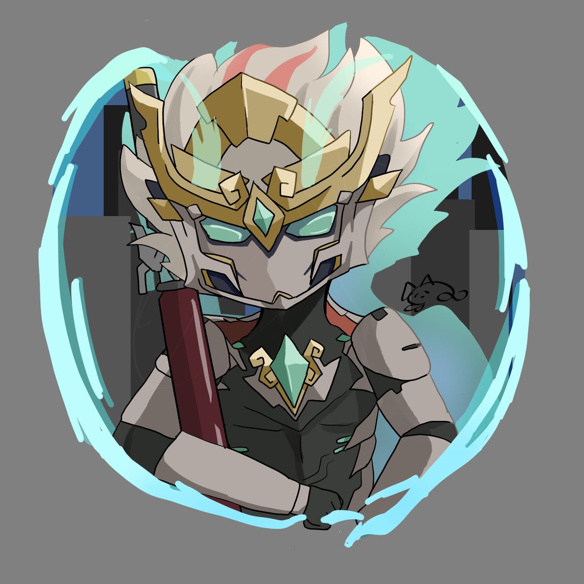 全キャラ描くチャレンジ！ #E7Art_AllCC 41.ゴクウ 俺様は最強なんだよ