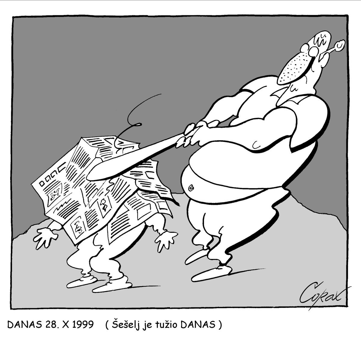 OnlineDanas's tweet image. Više #Corax karikatura pogledajte na portalu #Danas danas.rs/corax/