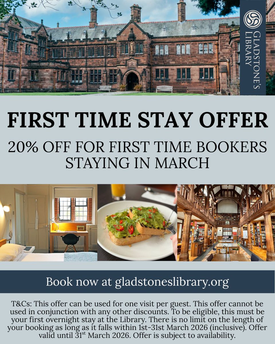 Gladstone's Library tweet media