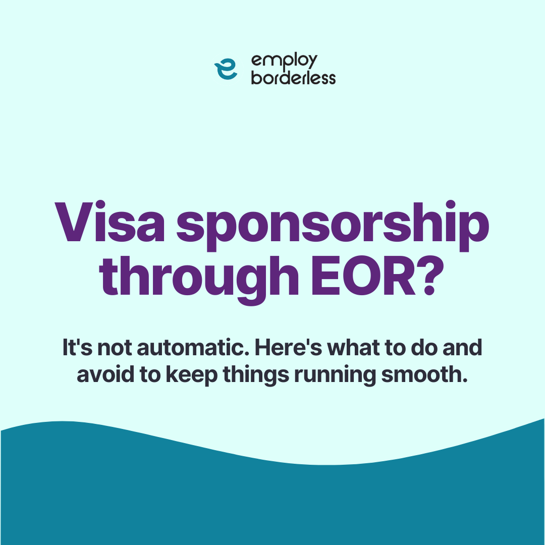 EBorderless's tweet image. Work permits through EOR? Not always automatic.
✅ DO: Confirm visa support, start early 
❌ DON'T: Assume all EORs handle it

What's your biggest challenge?

#EOR #GlobalHiring #EmployBorderless