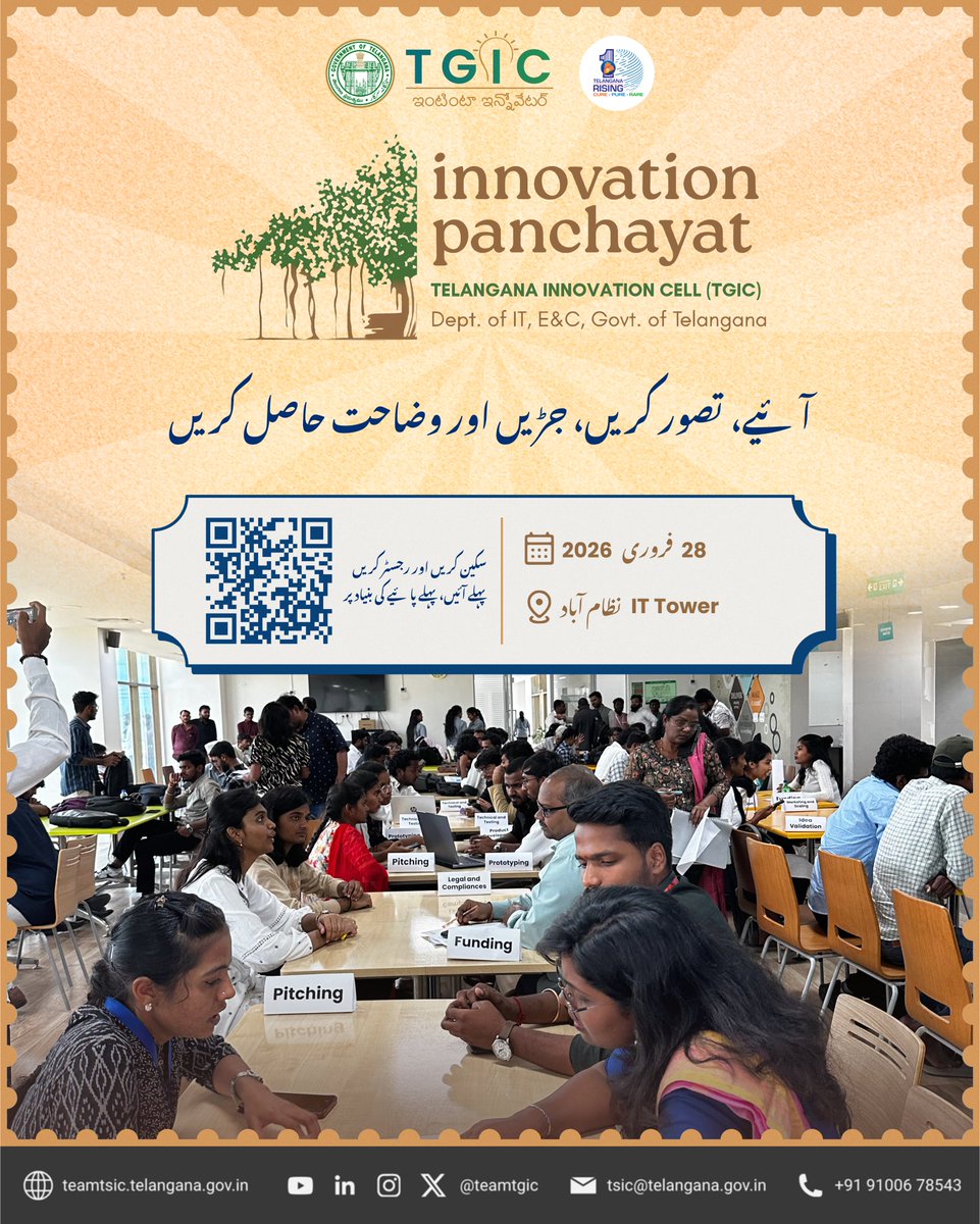 Telangana Innovation Cell, Govt. of Telangana tweet media