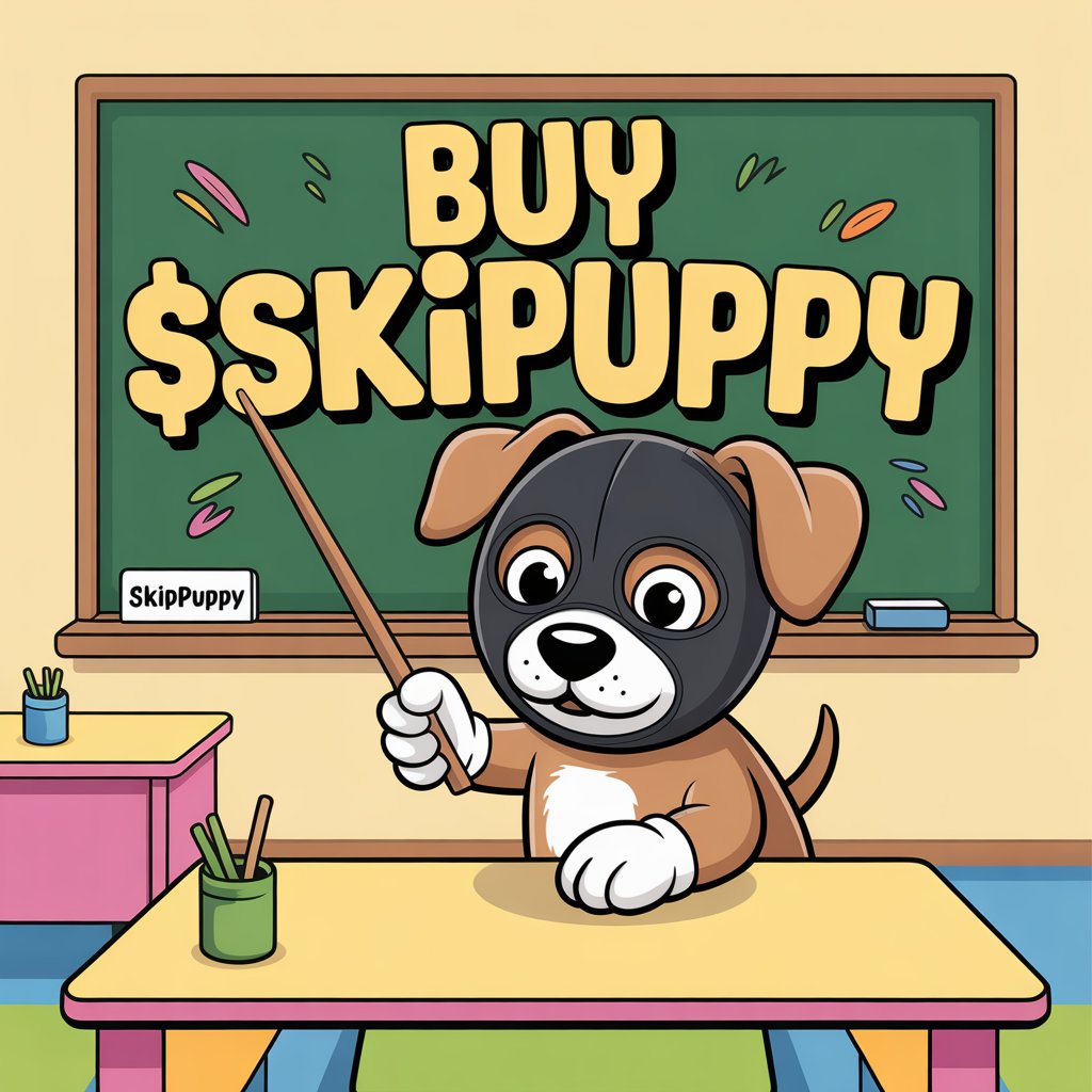 <a href="/MacroCRG/">CRG</a> 📚🐶 Class is in session!

Today’s lesson:
How to spot early gems 💎👀

Step 1: Ignore the noise.
Step 2: Follow the smart paws.
Step 3: $SKIPUPPY on Base 🚀⛓️

Chalkboard says BUY.
Charts say BULLISH. 📈🔥

No homework.
Just diamond paws and patience 🐾💎

Still early. Still