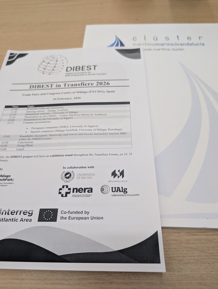 ClusterMMA's tweet photo. Hoy desde el Clúster en #Transfiere en el marco del proyecto #DIBEST nuestra gerente @RecunaMar aporta la visión del valor de la #economiaazul desde #Andalucia así como del #turismoazul con @promalaga @PTAMalaga y @InfoUMA https://t.co/YxKikk4FV1