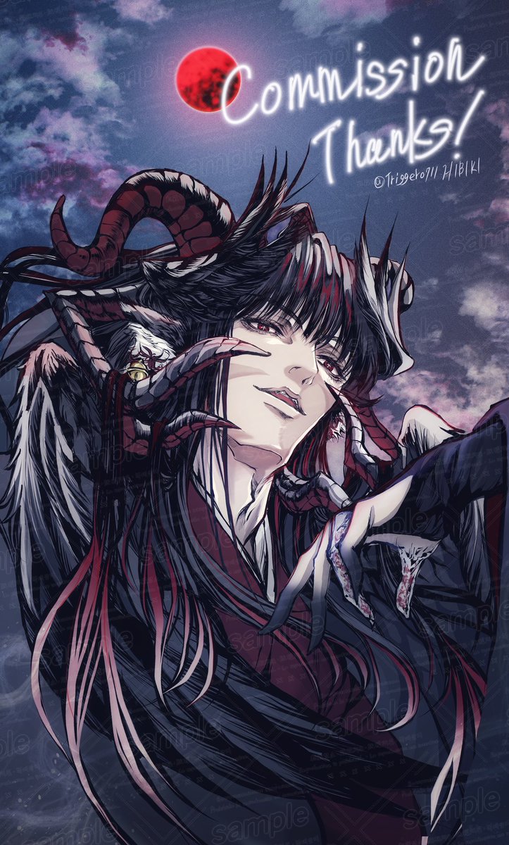 commission】 依頼主様のオリジナルキャラクターを描かせていただき