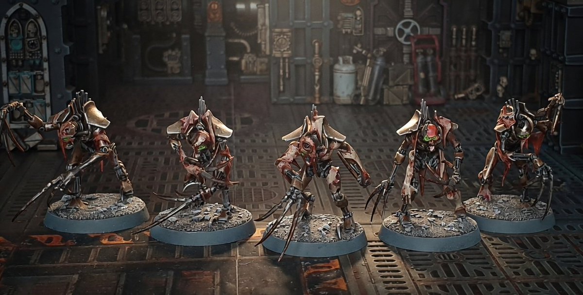 GrimResolve40k's tweet photo. Necron Flayed Ones https://t.co/dHr6nmOFJi