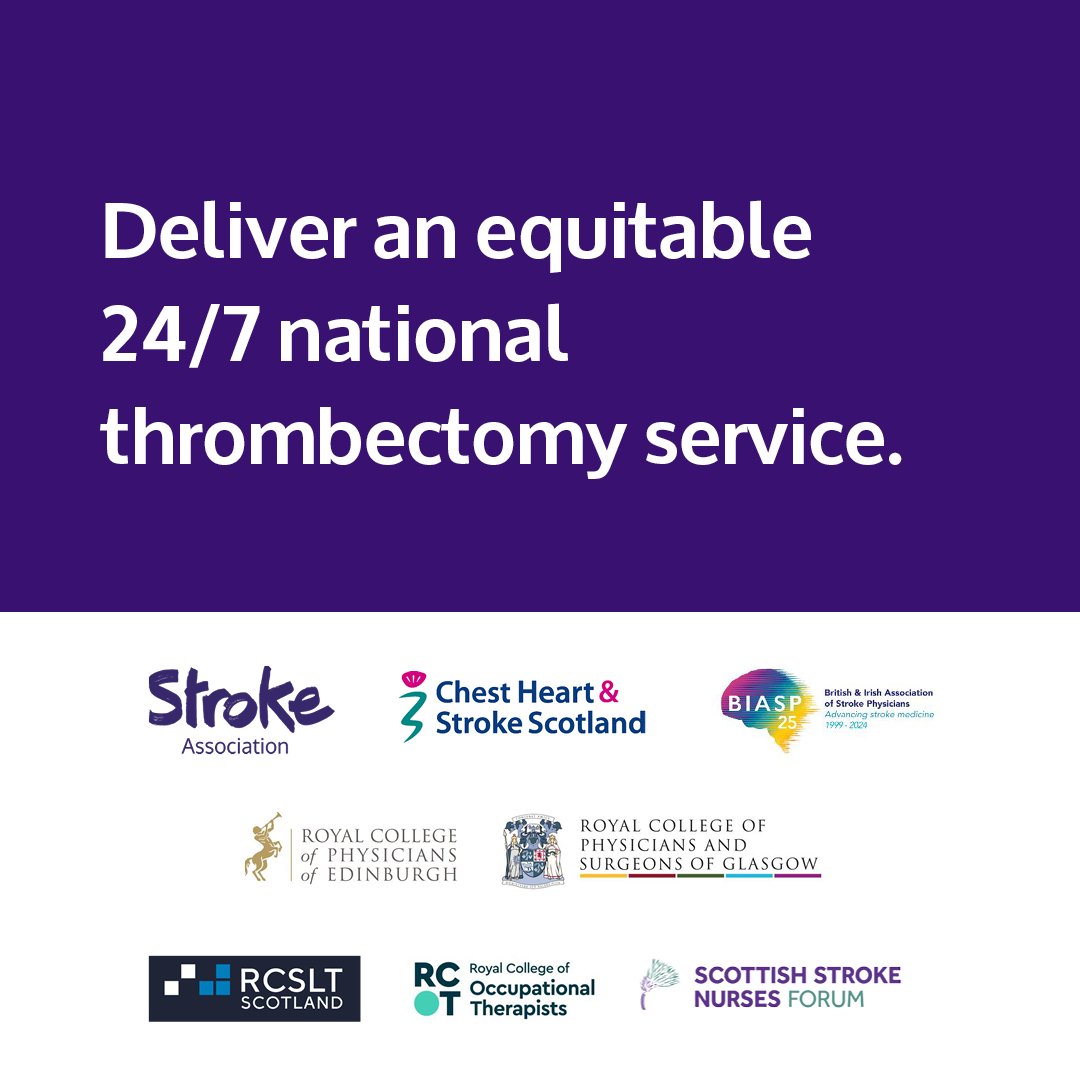 StrokeScotland's tweet photo. Here's the first of five asks of politicians to transform stroke treatment and care in Scotland. It is being proposed by healthcare professionals to save lives, livelihoods and relieve pressure on the NHS. #MakeStrokeAPriority https://t.co/3gqG7lgtoK