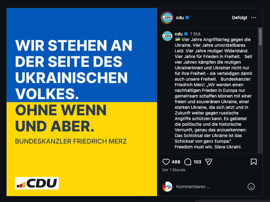 Wir stehen an der Seite des deutschen Volkes. Ohne Wenn und Aber. Deshalb AfD!
